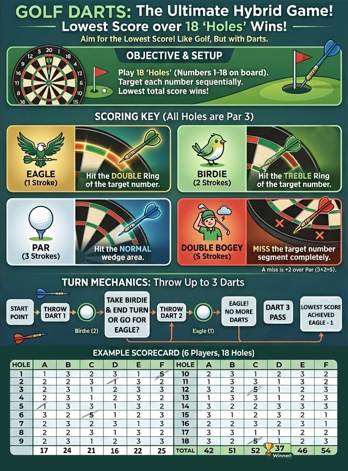 Rules of Golf Darts