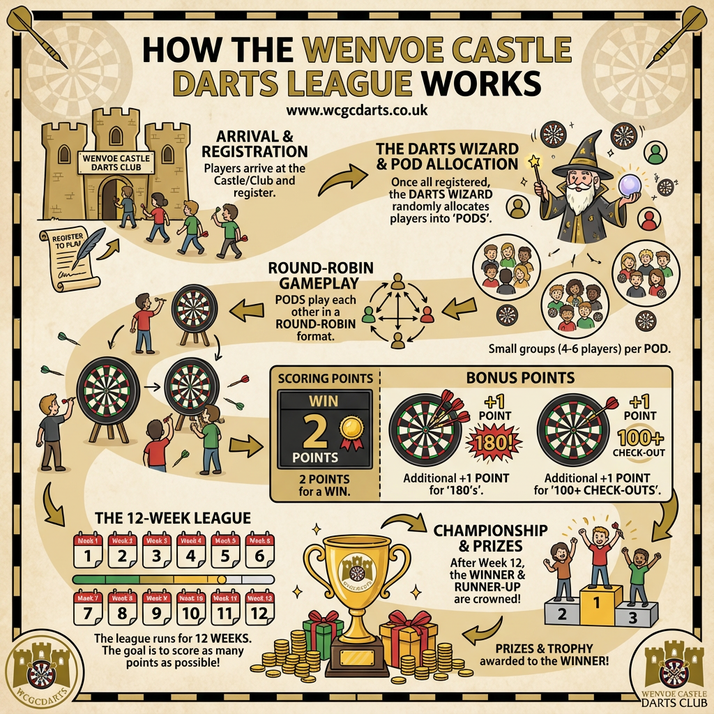 How the Wenvoe Castle Darts League Works